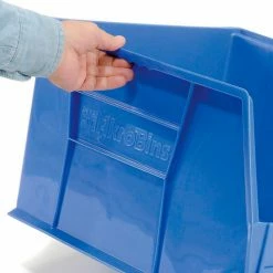 Akro-Mils® AkroBin® Plastic Stack & Hang Bin, 16-1/2"W x 18"D x 11"H, Blue - Pkg Qty 3 23 Akro-Mils® AkroBin® Plastic Stack & Hang Bin, 16-1/2"W x 18"D x 11"H, Blue - Pkg Qty 3 -Containers & Organizers Sales Store 184818BL 04