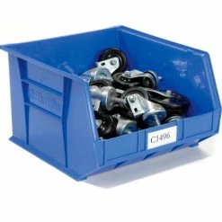 Akro-Mils® AkroBin® Plastic Stack & Hang Bin, 16-1/2"W x 18"D x 11"H, Blue - Pkg Qty 3 27 Akro-Mils® AkroBin® Plastic Stack & Hang Bin, 16-1/2"W x 18"D x 11"H, Blue - Pkg Qty 3 -Containers & Organizers Sales Store 184818BL 08
