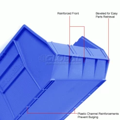 Akro-Mils® AkroBin® Plastic Stack & Hang Bin, 16-1/2"W x 18"D x 11"H, Blue - Pkg Qty 3 33 Akro-Mils® AkroBin® Plastic Stack & Hang Bin, 16-1/2"W x 18"D x 11"H, Blue - Pkg Qty 3 -Containers & Organizers Sales Store 184818BL 2wco