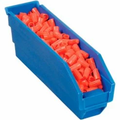 Global Industrial™ Plastic Nesting Storage Shelf Bin 2-3/4"W x 11-5/8"D x 4"H Blue - Pkg Qty 24 -Containers & Organizers Sales Store 184836BL 02