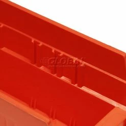 Global Industrial™ Plastic Nesting Storage Shelf Bin 4-1/8"W x 11-5/8"D x 4"H Red - Pkg Qty 24 -Containers & Organizers Sales Store 184837RD 09