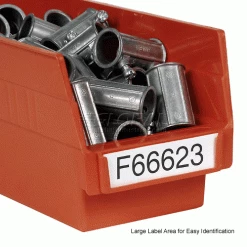 Global Industrial™ Plastic Nesting Storage Shelf Bin 4-1/8"W x 11-5/8"D x 4"H Red - Pkg Qty 24 -Containers & Organizers Sales Store 184837RD 5wco