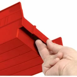 Global Industrial™ Plastic Nesting Storage Shelf Bin 6-5/8"W x 11-5/8"D x 4"H Red - Pkg Qty 12 -Containers & Organizers Sales Store 184838RD 05