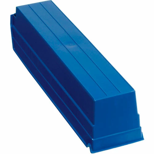 Global Industrial Plastic Nesting Storage Shelf Bin 4-1/8"W x 17-7/8"D x 4"H Blue - Pkg Qty 12 5 Global Industrial Plastic Nesting Storage Shelf Bin 4-1/8"W x 17-7/8"D x 4"H Blue - Pkg Qty 12 - Image 5