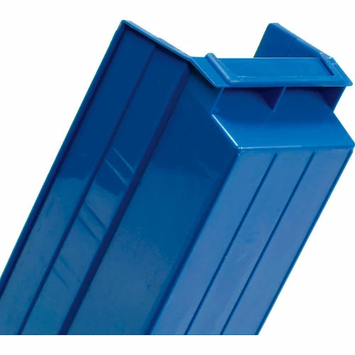 Global Industrial Plastic Nesting Storage Shelf Bin 4-1/8"W x 17-7/8"D x 4"H Blue - Pkg Qty 12 7 Global Industrial Plastic Nesting Storage Shelf Bin 4-1/8"W x 17-7/8"D x 4"H Blue - Pkg Qty 12 - Image 7