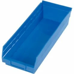 Global Industrial™ Plastic Nesting Storage Shelf Bin 6-5/8"W x 17-7/8"D x 4"H Blue - Pkg Qty 12 -Containers & Organizers Sales Store 184840BL 06