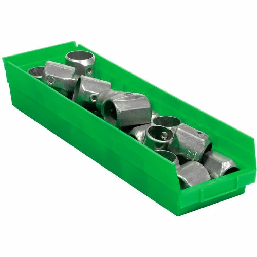 Global Industrial Plastic Nesting Storage Shelf Bin 6-5/8"W x 23-5/8"D x 4"H Green - Pkg Qty 6 2 Global Industrial Plastic Nesting Storage Shelf Bin 6-5/8"W x 23-5/8"D x 4"H Green - Pkg Qty 6 - Image 2