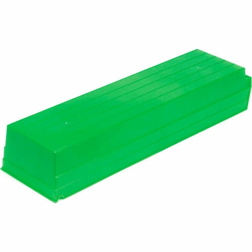 Global Industrial Plastic Nesting Storage Shelf Bin 6-5/8"W x 23-5/8"D x 4"H Green - Pkg Qty 6 4 Global Industrial Plastic Nesting Storage Shelf Bin 6-5/8"W x 23-5/8"D x 4"H Green - Pkg Qty 6 - Image 4