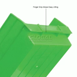 Global Industrial Plastic Nesting Storage Shelf Bin 6-5/8"W x 23-5/8"D x 4"H Green - Pkg Qty 6 26 Global Industrial Plastic Nesting Storage Shelf Bin 6-5/8"W x 23-5/8"D x 4"H Green - Pkg Qty 6 -Containers & Organizers Sales Store 184842GN 4wco