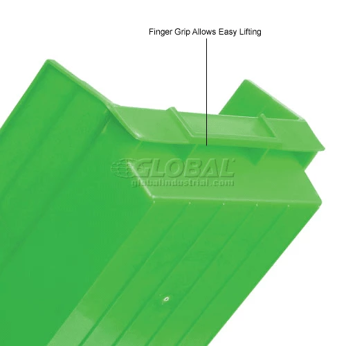 Global Industrial Plastic Nesting Storage Shelf Bin 6-5/8"W x 23-5/8"D x 4"H Green - Pkg Qty 6 12 Global Industrial Plastic Nesting Storage Shelf Bin 6-5/8"W x 23-5/8"D x 4"H Green - Pkg Qty 6 - Image 12