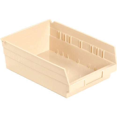 Global Industrial Plastic Nesting Storage Shelf Bin 8-3/8"W x 11-5/8"D x 4"H Beige - Pkg Qty 12 1 Global Industrial Plastic Nesting Storage Shelf Bin 8-3/8"W x 11-5/8"D x 4"H Beige - Pkg Qty 12