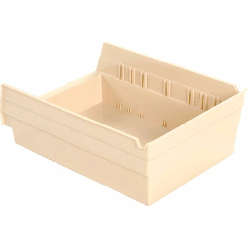Global Industrial Plastic Nesting Storage Shelf Bin 8-3/8"W x 11-5/8"D x 4"H Beige - Pkg Qty 12 10 Global Industrial Plastic Nesting Storage Shelf Bin 8-3/8"W x 11-5/8"D x 4"H Beige - Pkg Qty 12 - Image 10