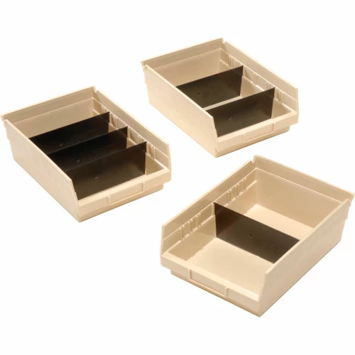 Global Industrial Plastic Nesting Storage Shelf Bin 8-3/8"W x 11-5/8"D x 4"H Beige - Pkg Qty 12 14 Global Industrial Plastic Nesting Storage Shelf Bin 8-3/8"W x 11-5/8"D x 4"H Beige - Pkg Qty 12 - Image 14
