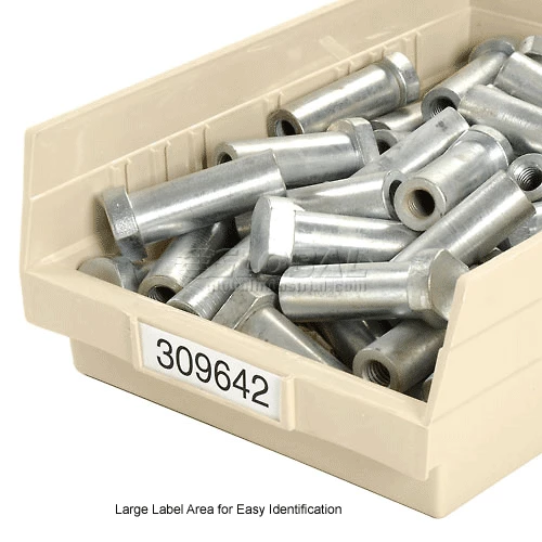 Global Industrial Plastic Nesting Storage Shelf Bin 8-3/8"W x 11-5/8"D x 4"H Beige - Pkg Qty 12 19 Global Industrial Plastic Nesting Storage Shelf Bin 8-3/8"W x 11-5/8"D x 4"H Beige - Pkg Qty 12 - Image 19