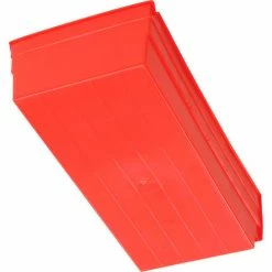 Global Industrial™ Plastic Nesting Storage Shelf Bin 8-3/8"W x 17-7/8"D x 4"H Red - Pkg Qty 12 -Containers & Organizers Sales Store 184844RD 04