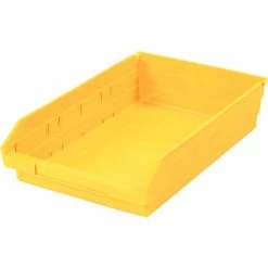Global Industrial™ Plastic Nesting Storage Shelf Bin 11-1/8"W x 17-7/8"D x 4"H Yellow - Pkg Qty 12 -Containers & Organizers Sales Store 184846YL 03