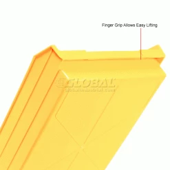 Global Industrial™ Plastic Nesting Storage Shelf Bin 11-1/8"W x 17-7/8"D x 4"H Yellow - Pkg Qty 12 -Containers & Organizers Sales Store 184846YL 4wco