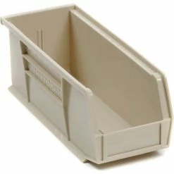 Akro-Mils® AkroBin® Plastic Stack & Hang Bin, 4-1/8"W x 10-7/8"D x 4"H, Stone - Pkg Qty 12