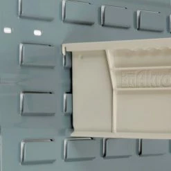 Akro-Mils® AkroBin® Plastic Stack & Hang Bin, 4-1/8"W x 10-7/8"D x 4"H, Stone - Pkg Qty 12 -Containers & Organizers Sales Store 188013BG 08