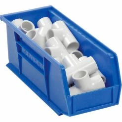 Akro-Mils® AkroBin® Plastic Stack & Hang Bin, 4-1/8"W x 10-7/8"D x 4"H, Blue - Pkg Qty 12 -Containers & Organizers Sales Store 188013BL 01