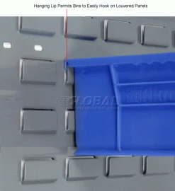 Akro-Mils® AkroBin® Plastic Stack & Hang Bin, 4-1/8"W x 10-7/8"D x 4"H, Blue - Pkg Qty 12 -Containers & Organizers Sales Store 188013BL 4wco