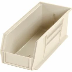 Akro-Mils® AkroBin® Plastic Stack & Hang Bin, 5-1/2"W x 14-3/4"D x 5"H, Stone - Pkg Qty 12