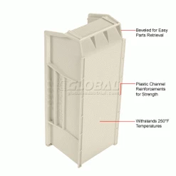 Akro-Mils® AkroBin® Plastic Stack & Hang Bin, 5-1/2"W x 14-3/4"D x 5"H, Stone - Pkg Qty 12 -Containers & Organizers Sales Store 188015BG 2wco