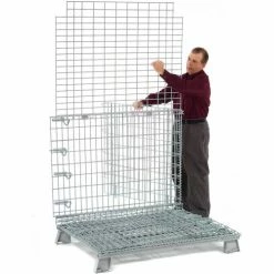 Global Industrial™ Folding Wire Container 48"L x 40"W x 36-1/2"H 4000 Lb. Capacity -Containers & Organizers Sales Store 198696 13 2