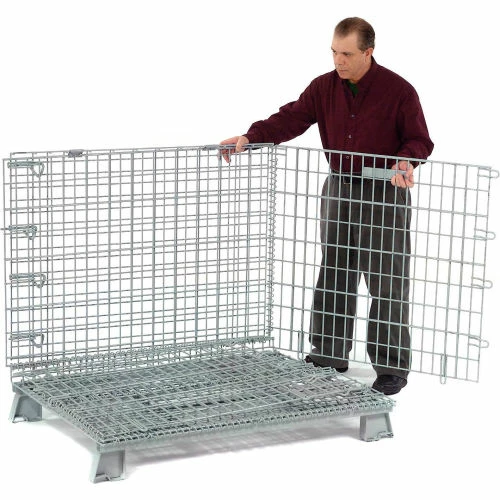 Global Industrial Folding Wire Container 32"L x 20"W x 21"H, 1000 Lb. Capacity 5 Global Industrial Folding Wire Container 32"L x 20"W x 21"H, 1000 Lb. Capacity - Image 5