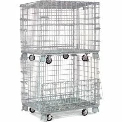 Global Industrial™ Folding Wire Container 48"L x 40"W x 36-1/2"H 4000 Lb. Capacity -Containers & Organizers Sales Store 198696 27 5
