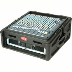 SKB Corporation SKB Cases 10 x 2 Roto Rack/Mixer Console 1SKB-R102 Black, Keyed Lock, Water Resistant