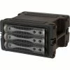 SKB Corporation SKB Cases 6U Roto Rolling Rack 1SKB-R6W Black, Keyed Lock, Water Resistant