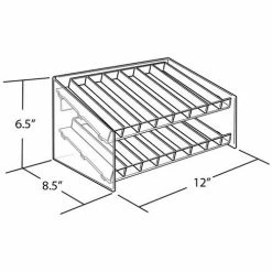Global Approved 222682, 16 Compartment Cosmetic Display, 12"W x 7.5"H x 8"D, CLR, 1 Pc 6 Global Approved 222682, 16 Compartment Cosmetic Display, 12"W x 7.5"H x 8"D, CLR, 1 Pc -Containers & Organizers Sales Store 222682 2