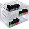 Global Approved 222683, 24 Compartment Cosmetic Display, 12"W x 10.5"H x 8"D, CLR, 1 Pc