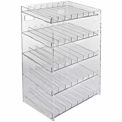 Global Approved 222685, 40 Compartment Cosmetic Display, 12"W x 18.5"H x 8.5"D, CLR, 1 Pc 2 Global Approved 222685, 40 Compartment Cosmetic Display, 12"W x 18.5"H x 8.5"D, CLR, 1 Pc - Image 2