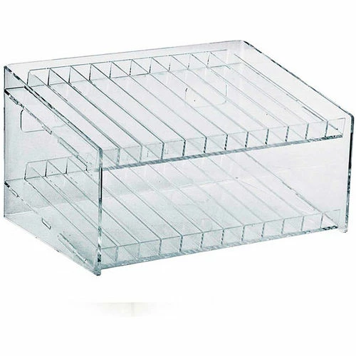 Global Approved 222882, 24 Compartment Cosmetic Display, 12"W x 6.5"H x 8.5"D, CLR, 1 Pc 2 Global Approved 222882, 24 Compartment Cosmetic Display, 12"W x 6.5"H x 8.5"D, CLR, 1 Pc - Image 2