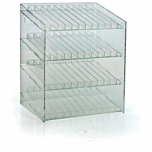 Global Approved 222884, 48 Compartment Cosmetic Display, 12"W x 14.5"H x 8.5"D, CLR, 1 Pc 2 Global Approved 222884, 48 Compartment Cosmetic Display, 12"W x 14.5"H x 8.5"D, CLR, 1 Pc - Image 2