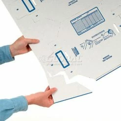 Global Industrial™ Foldable Corrugated Shelf Bin 2"W x 18"D x 4-1/2"H, White - Pkg Qty 100 -Containers & Organizers Sales Store 234804 01