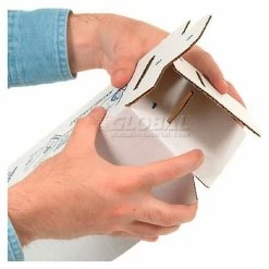 Global Industrial™ Foldable Corrugated Shelf Bin 2"W x 18"D x 4-1/2"H, White - Pkg Qty 100 -Containers & Organizers Sales Store 234804 11