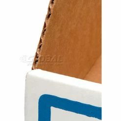 Global Industrial™ Foldable Corrugated Shelf Bin 2"W x 18"D x 4-1/2"H, White - Pkg Qty 100 -Containers & Organizers Sales Store 234804 17