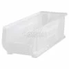 Quantum Storage Systems Quantum Plastic Hulk Stacking Bin, 8-1/4"W x 24"D x 7"H, Clear - Pkg Qty 6