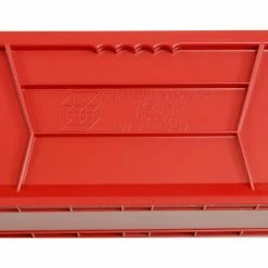 Quantum Storage Systems Quantum Plastic Hulk Stacking Bin, 8-1/4"W x 24"D x 9"H, Red - Pkg Qty 6 -Containers & Organizers Sales Store 238048RD 07