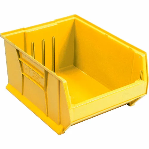Quantum Storage Systems Quantum Plastic Hulk Stacking Bin, 18-1/4"W x 24"D x 12"H, Yellow 1 Quantum Storage Systems Quantum Plastic Hulk Stacking Bin, 18-1/4"W x 24"D x 12"H, Yellow