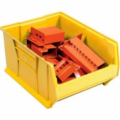 Quantum Storage Systems Quantum Plastic Hulk Stacking Bin, 16-1/2"W x 24"D x 11"H, Yellow 18 Quantum Storage Systems Quantum Plastic Hulk Stacking Bin, 16-1/2"W x 24"D x 11"H, Yellow -Containers & Organizers Sales Store 238053YL 03
