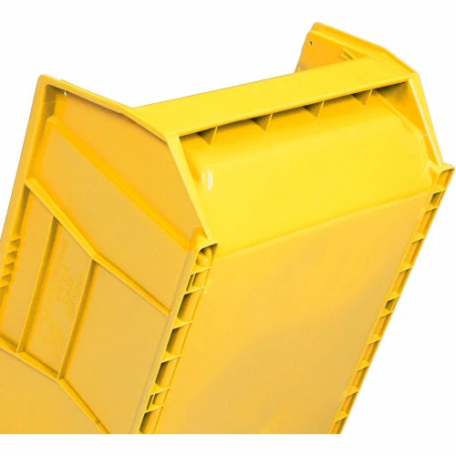 Quantum Storage Systems Quantum Plastic Hulk Stacking Bin, 18-1/4"W x 24"D x 12"H, Yellow 8 Quantum Storage Systems Quantum Plastic Hulk Stacking Bin, 18-1/4"W x 24"D x 12"H, Yellow - Image 8