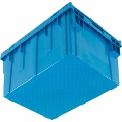 Global Industrial Plastic Shipping/Storage Tote W/Attached Lid, 28-1/8"x20-3/4"x15-5/8", Blue 28 Global Industrial Plastic Shipping/Storage Tote W/Attached Lid, 28-1/8"x20-3/4"x15-5/8", Blue -Containers & Organizers Sales Store 238148BL 07