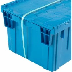 Global Industrial Plastic Shipping/Storage Tote W/Attached Lid, 28-1/8"x20-3/4"x15-5/8", Blue 31 Global Industrial Plastic Shipping/Storage Tote W/Attached Lid, 28-1/8"x20-3/4"x15-5/8", Blue -Containers & Organizers Sales Store 238148BL 10