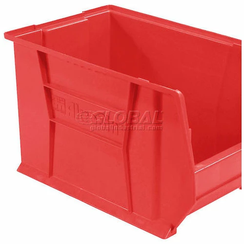 Akro-Mils® Super-Size AkroBin® Plastic Stacking Bin, 12-3/8"W x 20"D x 12"H, Red - Pkg Qty 2 6 Akro-Mils® Super-Size AkroBin® Plastic Stacking Bin, 12-3/8"W x 20"D x 12"H, Red - Pkg Qty 2 - Image 6
