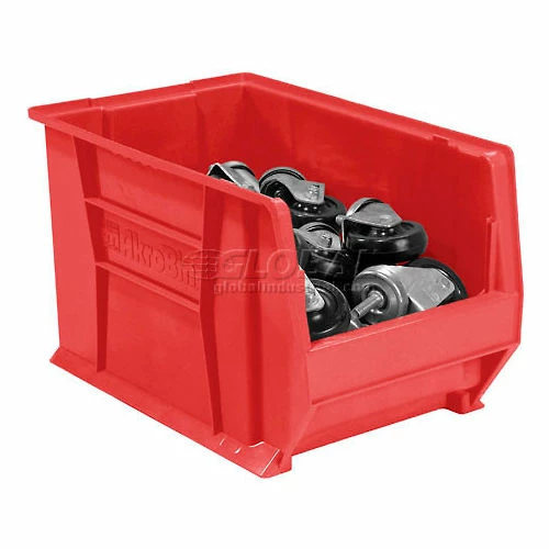 Akro-Mils® Super-Size AkroBin® Plastic Stacking Bin, 12-3/8"W x 20"D x 12"H, Red - Pkg Qty 2 8 Akro-Mils® Super-Size AkroBin® Plastic Stacking Bin, 12-3/8"W x 20"D x 12"H, Red - Pkg Qty 2 - Image 8