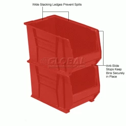 Akro-Mils® Super-Size AkroBin® Plastic Stacking Bin, 12-3/8"W x 20"D x 12"H, Red - Pkg Qty 2 34 Akro-Mils® Super-Size AkroBin® Plastic Stacking Bin, 12-3/8"W x 20"D x 12"H, Red - Pkg Qty 2 -Containers & Organizers Sales Store 238284RD 5wco
